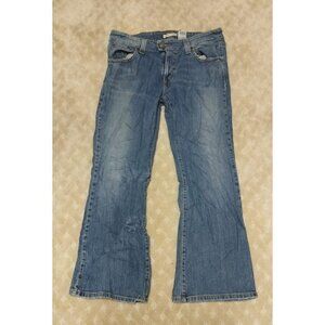 Levi's Women's 14M 542 Low Flare Jeans Blue Medium Wash Stretch Denim 31x30